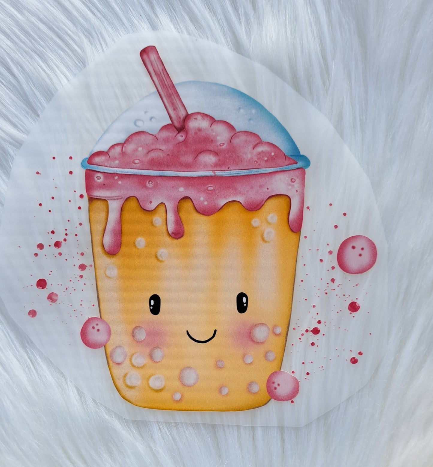 Bügelbild Bubble Tea