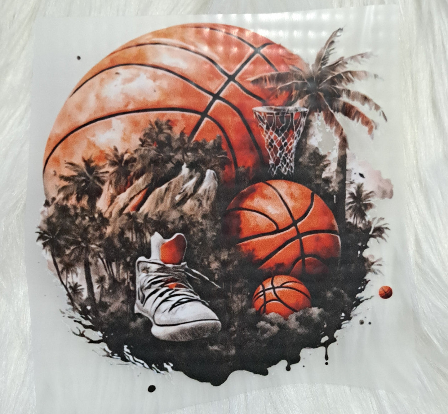 Bügelbild Basketball