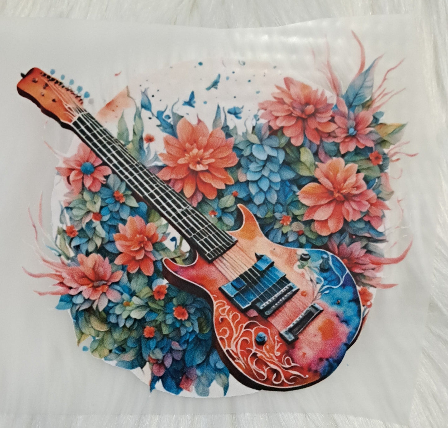 Bügelbild Gitarre