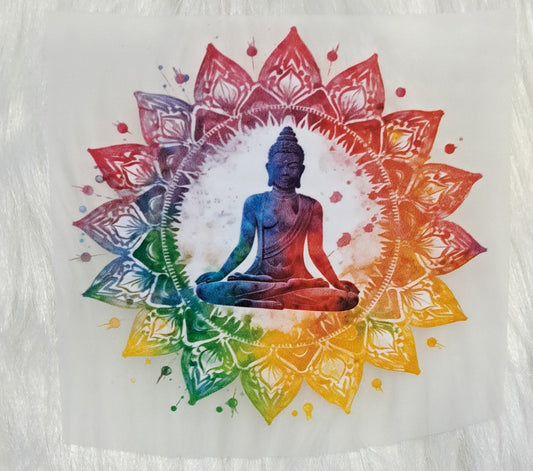 Bügelbild Yoga / Buddha