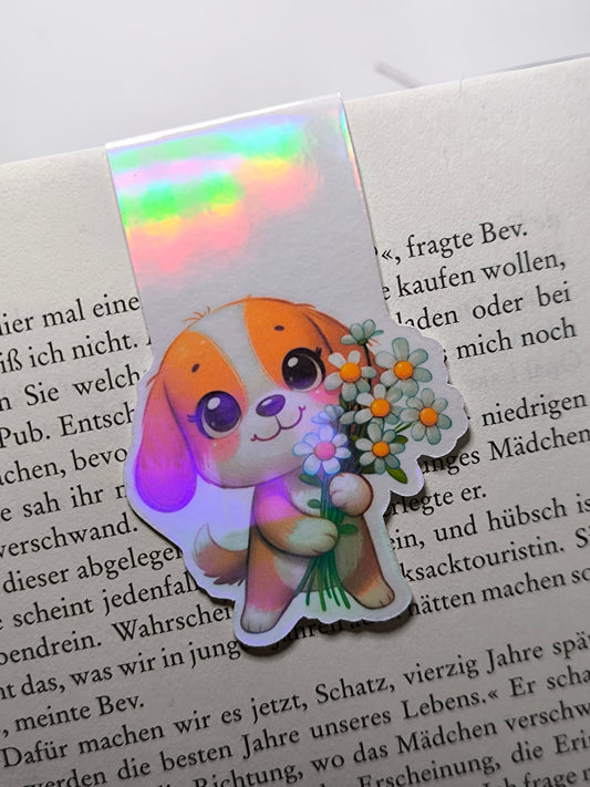 Lesezeichen Hund (Holografischer-Effekt)