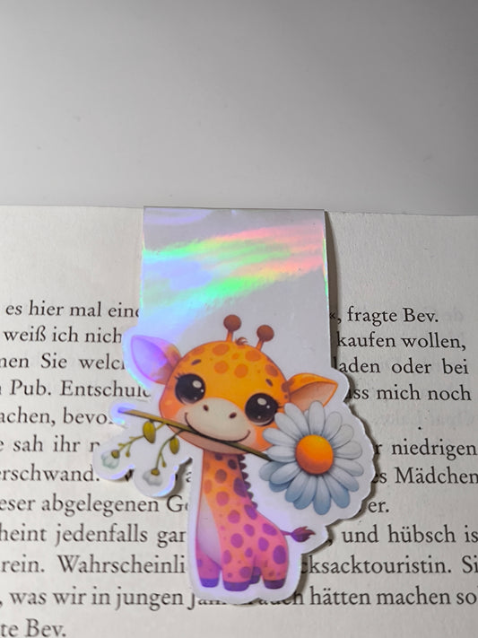 Lesezeichen Giraffe(Holografischer-Effekt)